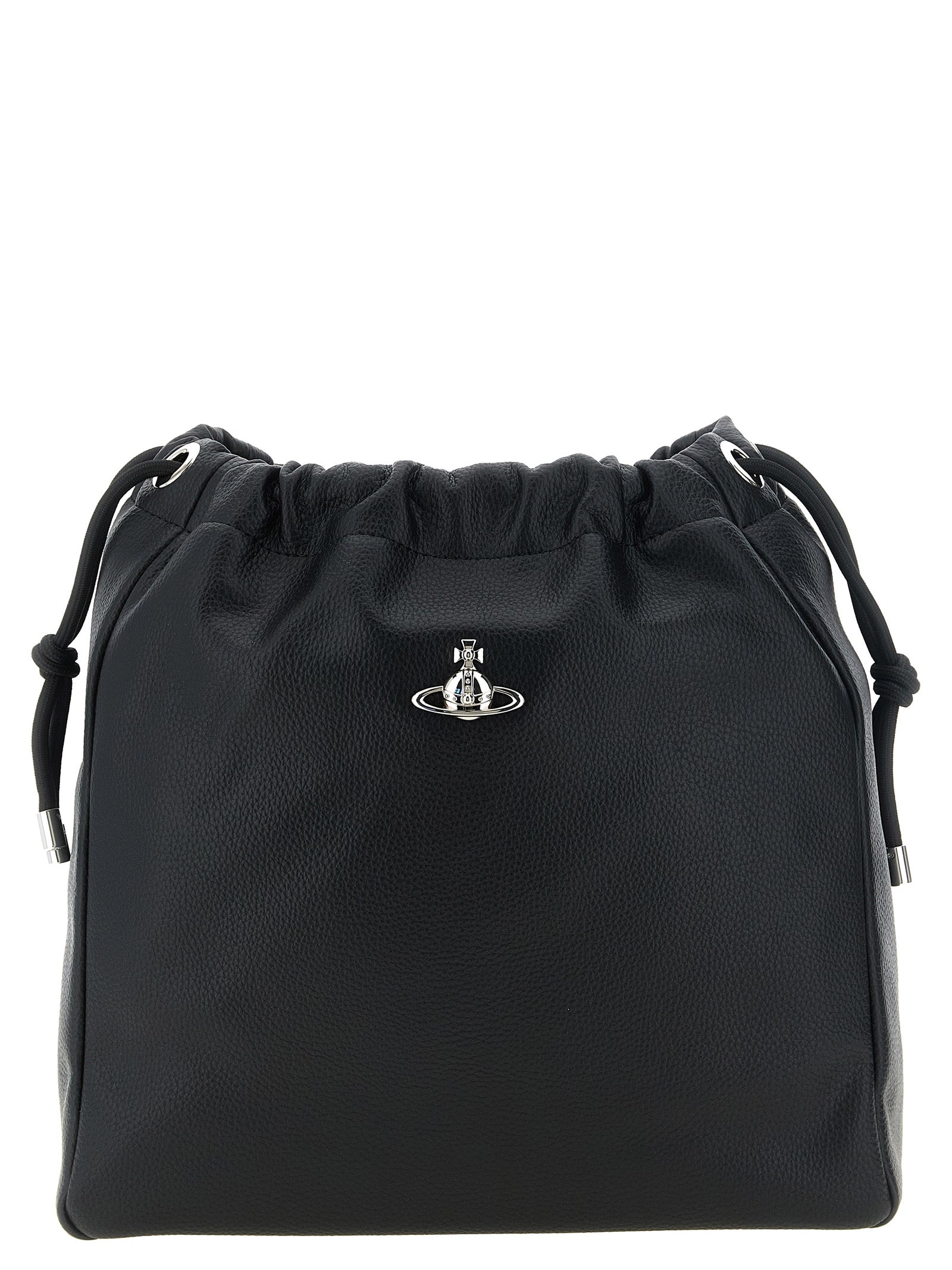 Vivienne Westwood Black Polyurethane Shoulder Bag