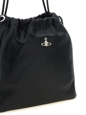 Vivienne Westwood Black Polyurethane Shoulder Bag