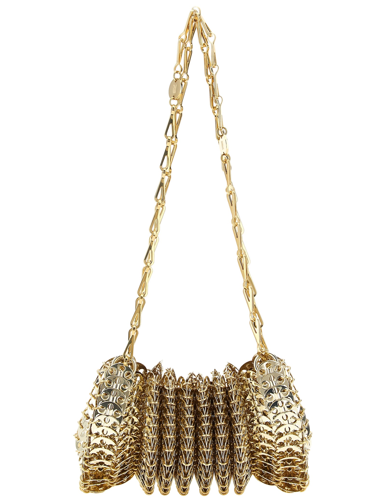 Paco Rabanne Gold Steel Shoulder Bag