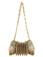 Paco Rabanne Gold Steel Shoulder Bag