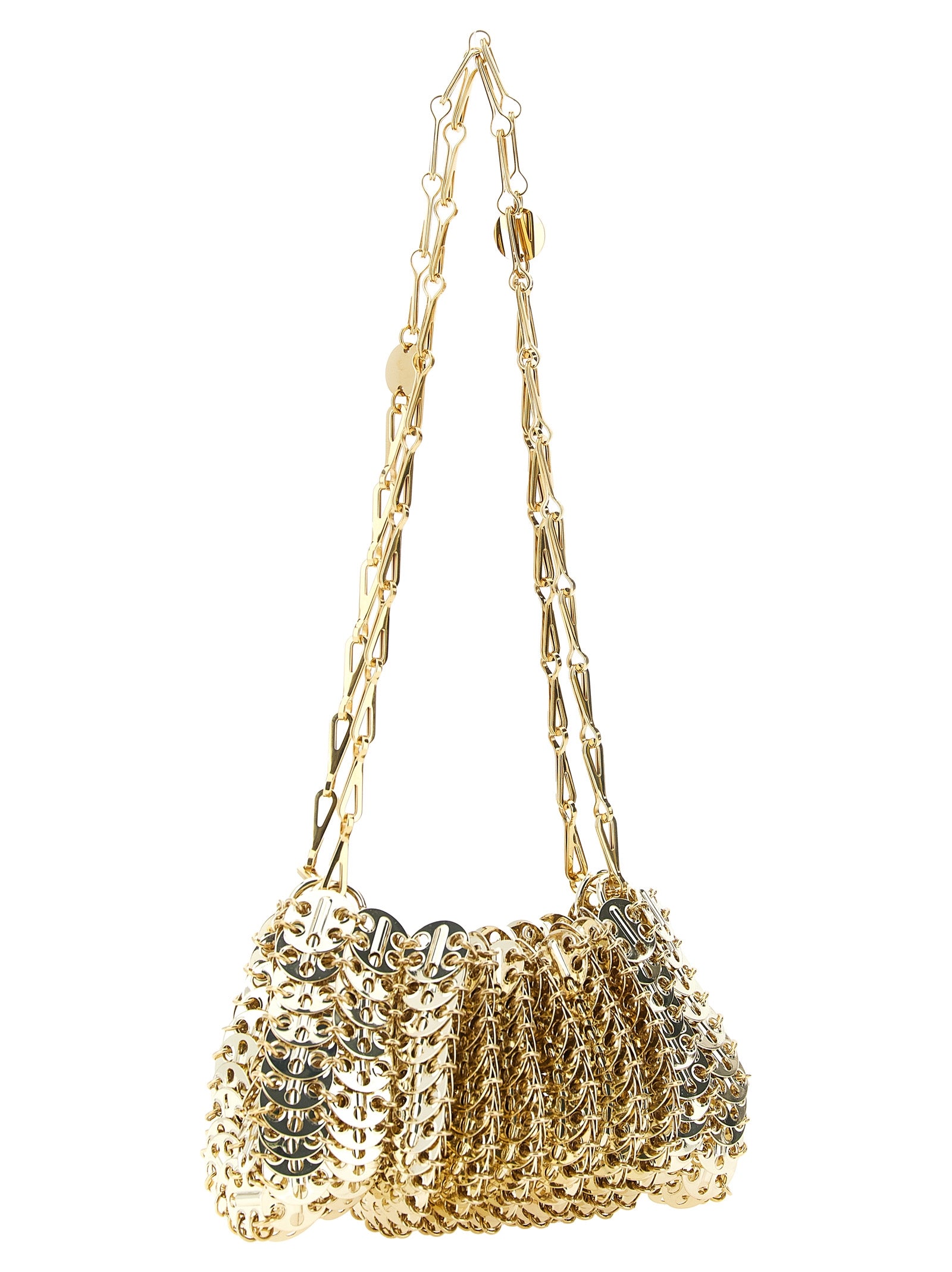 Paco Rabanne Gold Steel Shoulder Bag