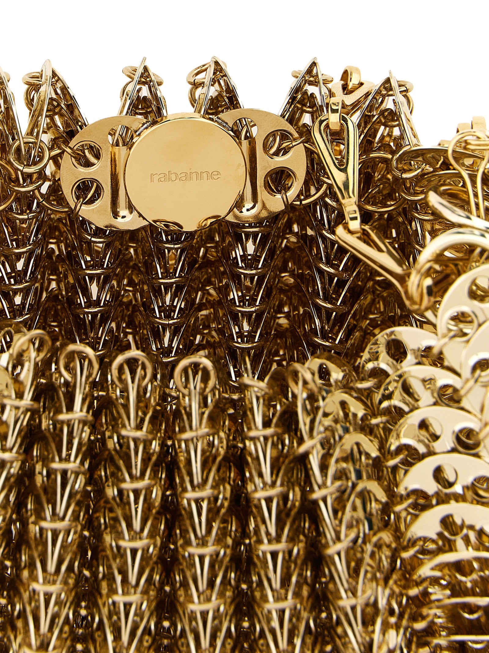 Paco Rabanne Gold Steel Shoulder Bag