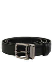 Dolce & Gabbana Black Leather Belts