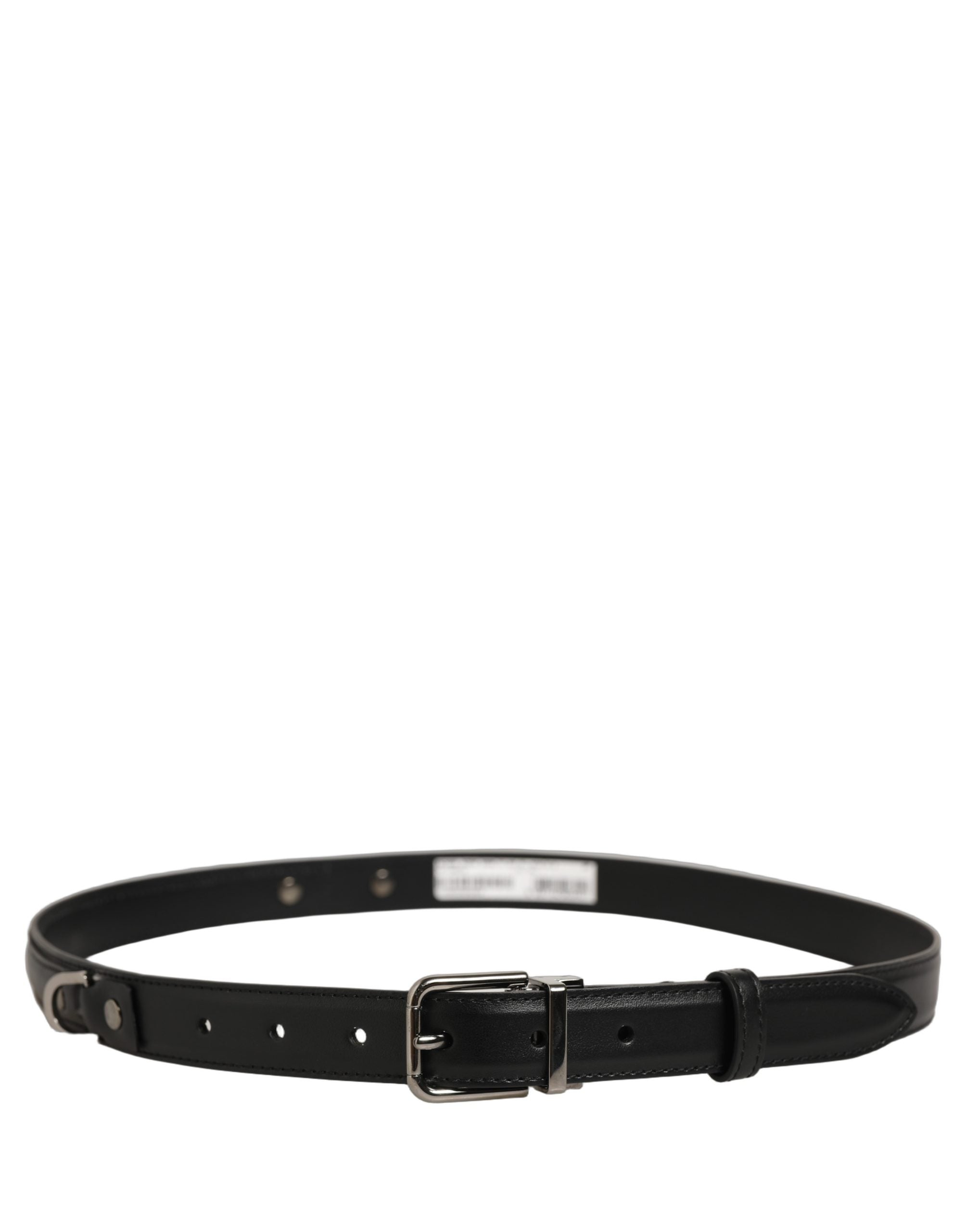 Dolce & Gabbana Black Leather Belts