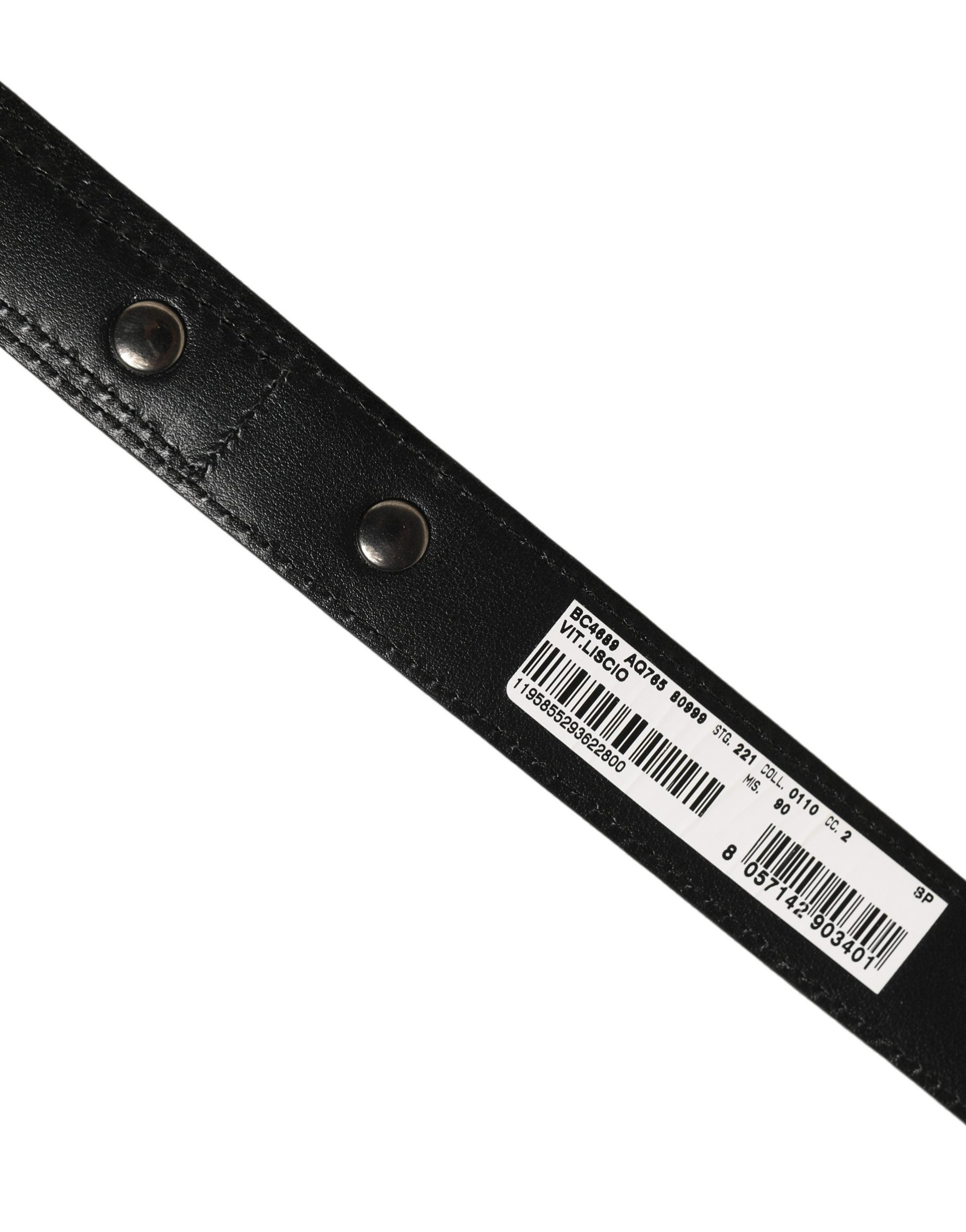 Dolce & Gabbana Black Leather Belts