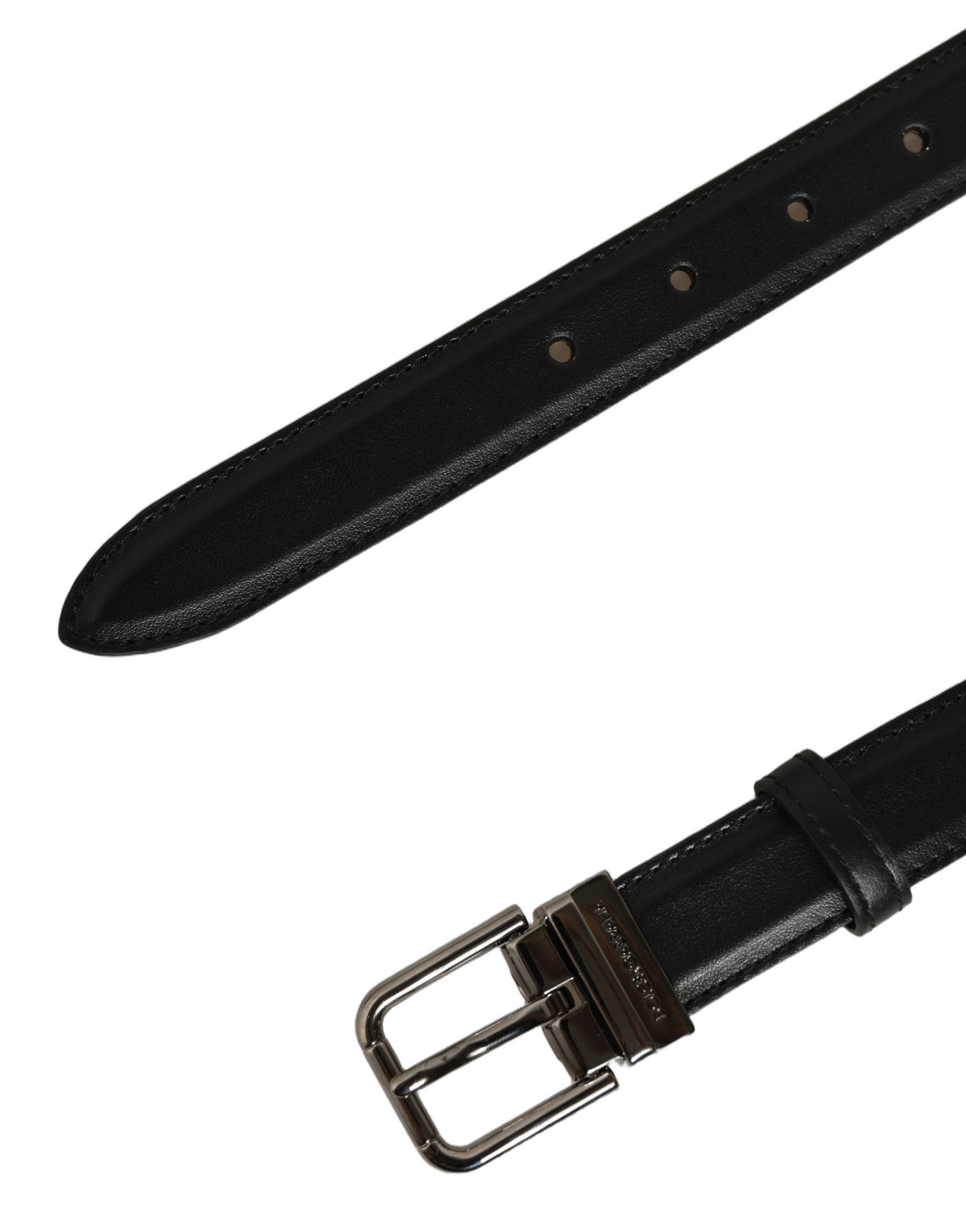 Dolce & Gabbana Black Leather Belts