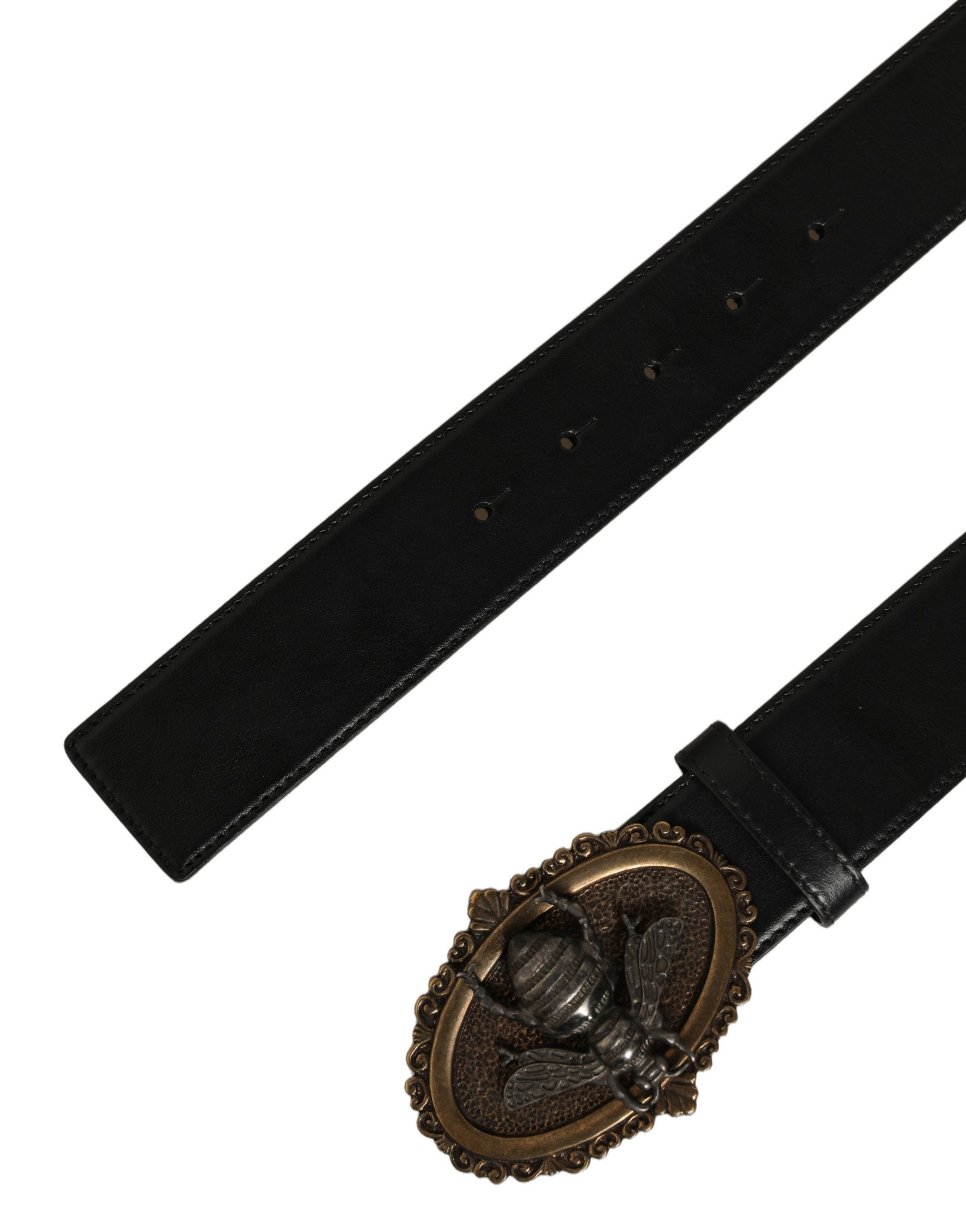 Dolce & Gabbana Black Calf Leather Belts