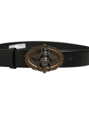 Dolce & Gabbana Black Calf Leather Belts