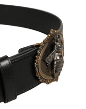 Dolce & Gabbana Black Calf Leather Belts