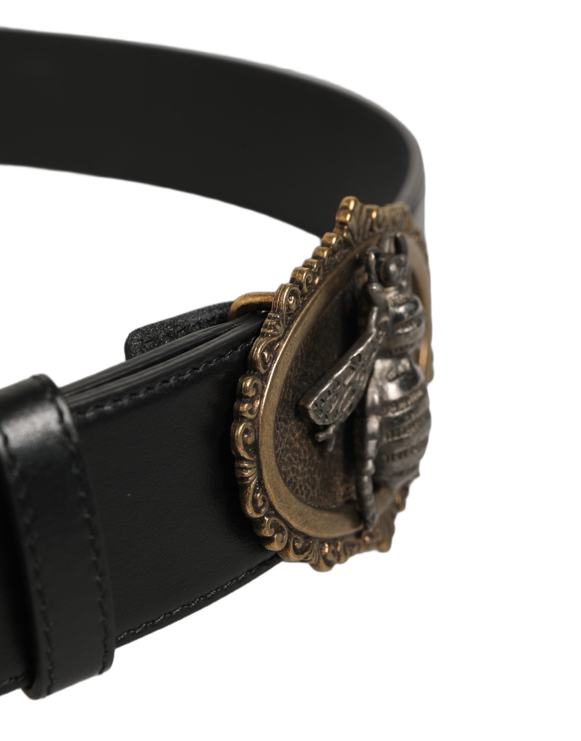 Dolce & Gabbana Black Calf Leather Belts