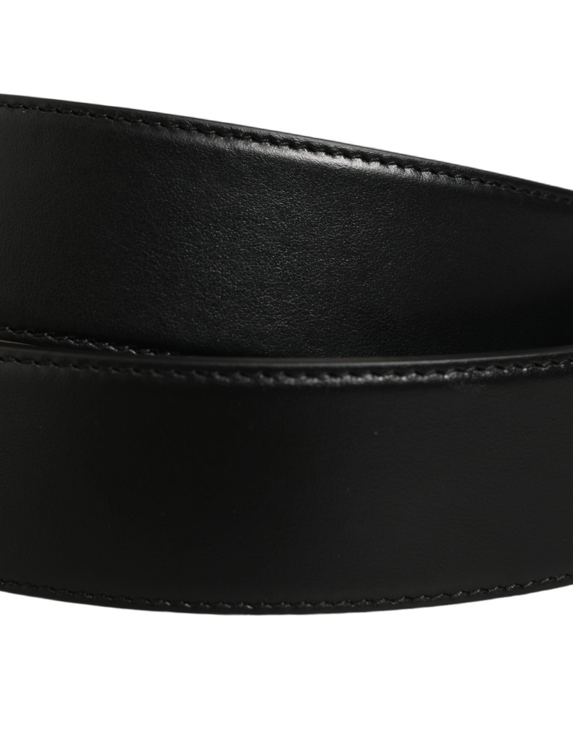 Dolce & Gabbana Black Calf Leather Belts