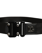 Dolce & Gabbana Black Fabric Belt