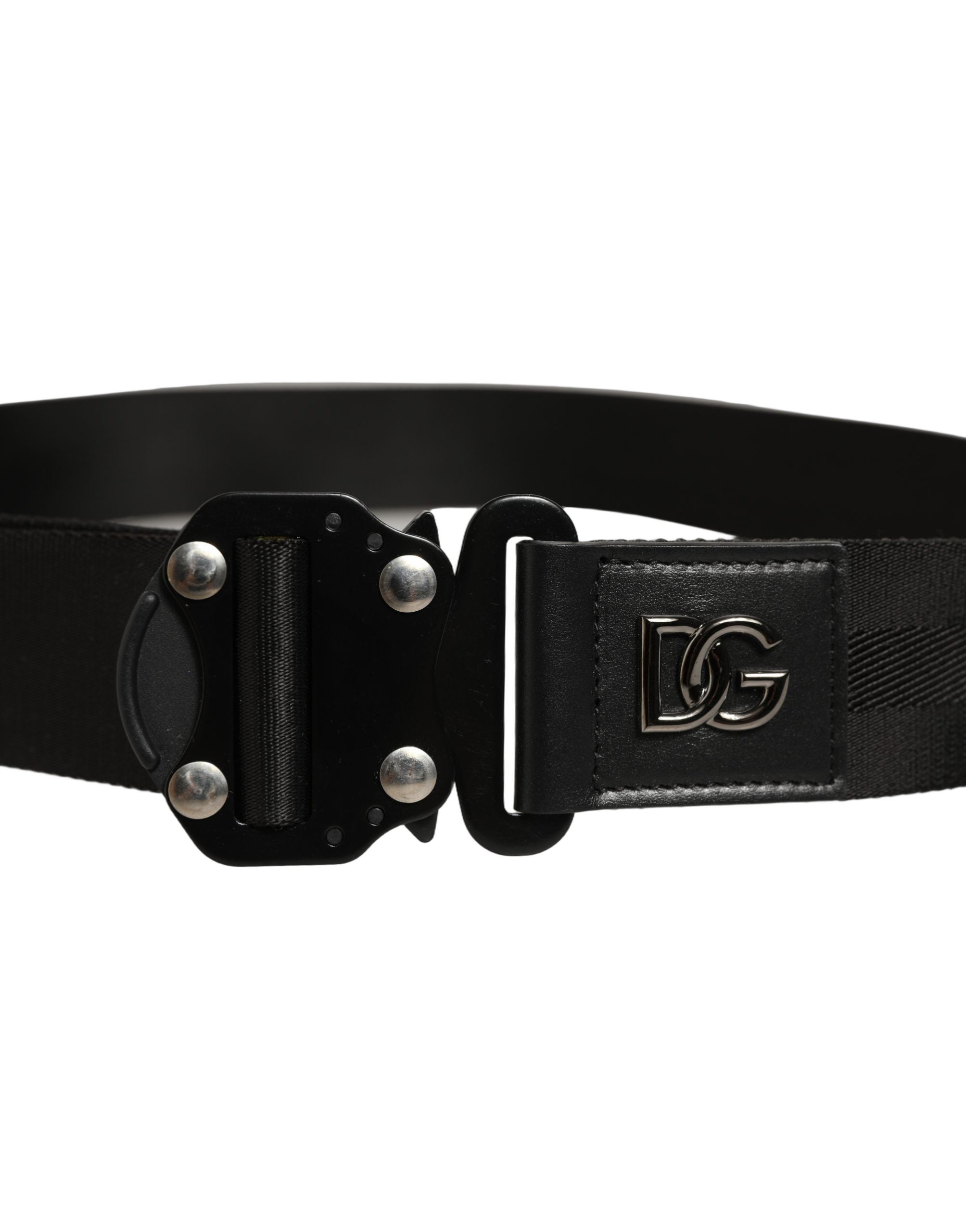Dolce & Gabbana Black Fabric Belt