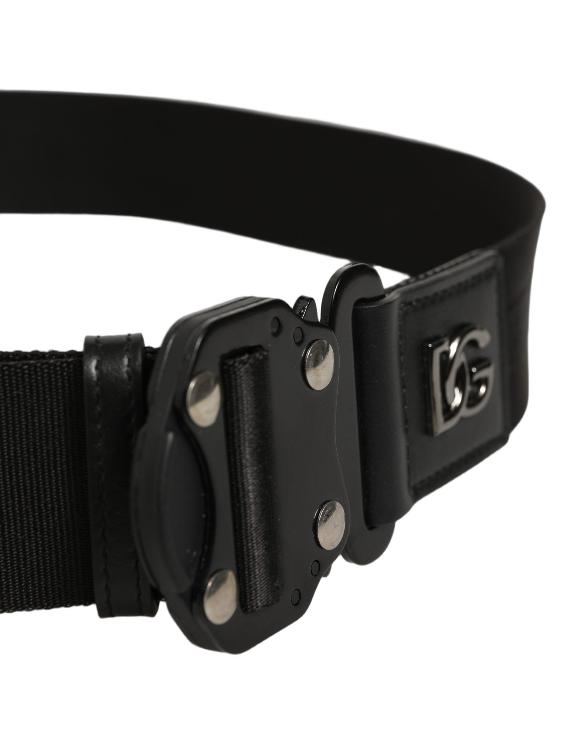Dolce & Gabbana Black Fabric Belt