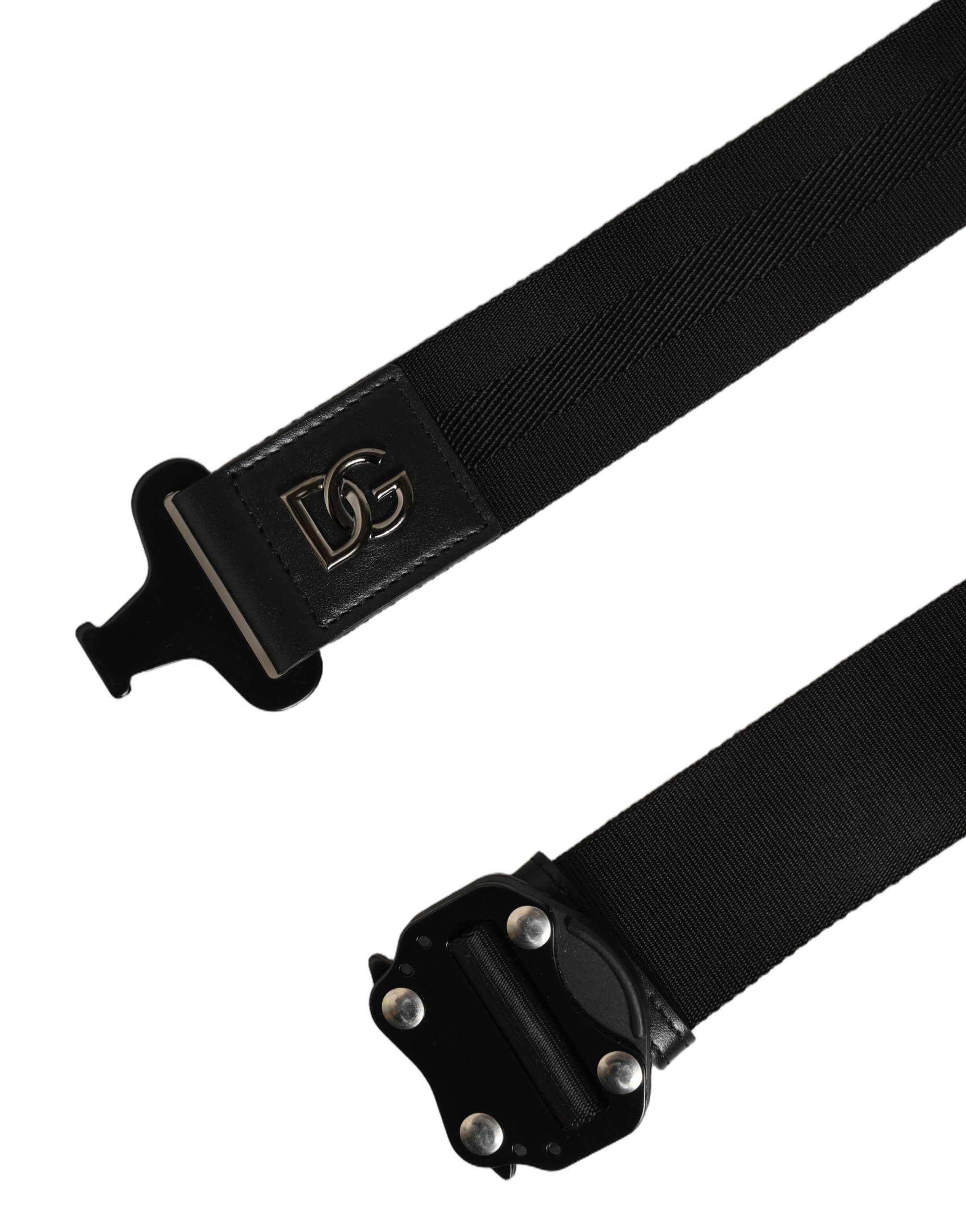 Dolce & Gabbana Black Fabric Belt