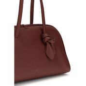 Jacquemus Bordeaux Calf Leather Shoulder Bag