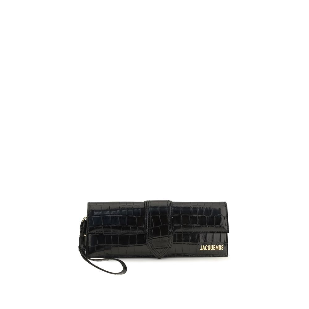 Jacquemus Black Calf Leather Clutch Bag