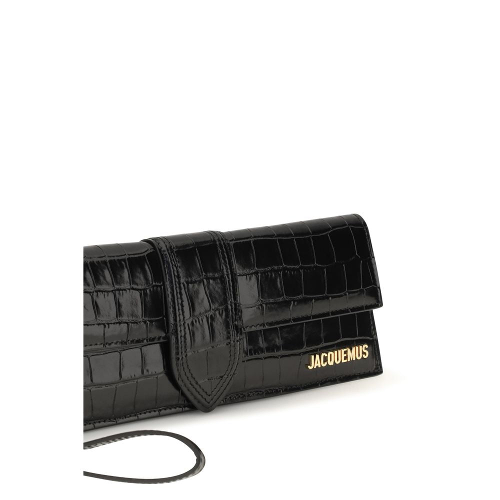 Jacquemus Black Calf Leather Clutch Bag