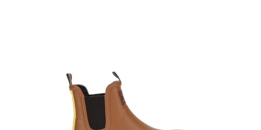 Barbour Brown Rubber Chelsea Boots