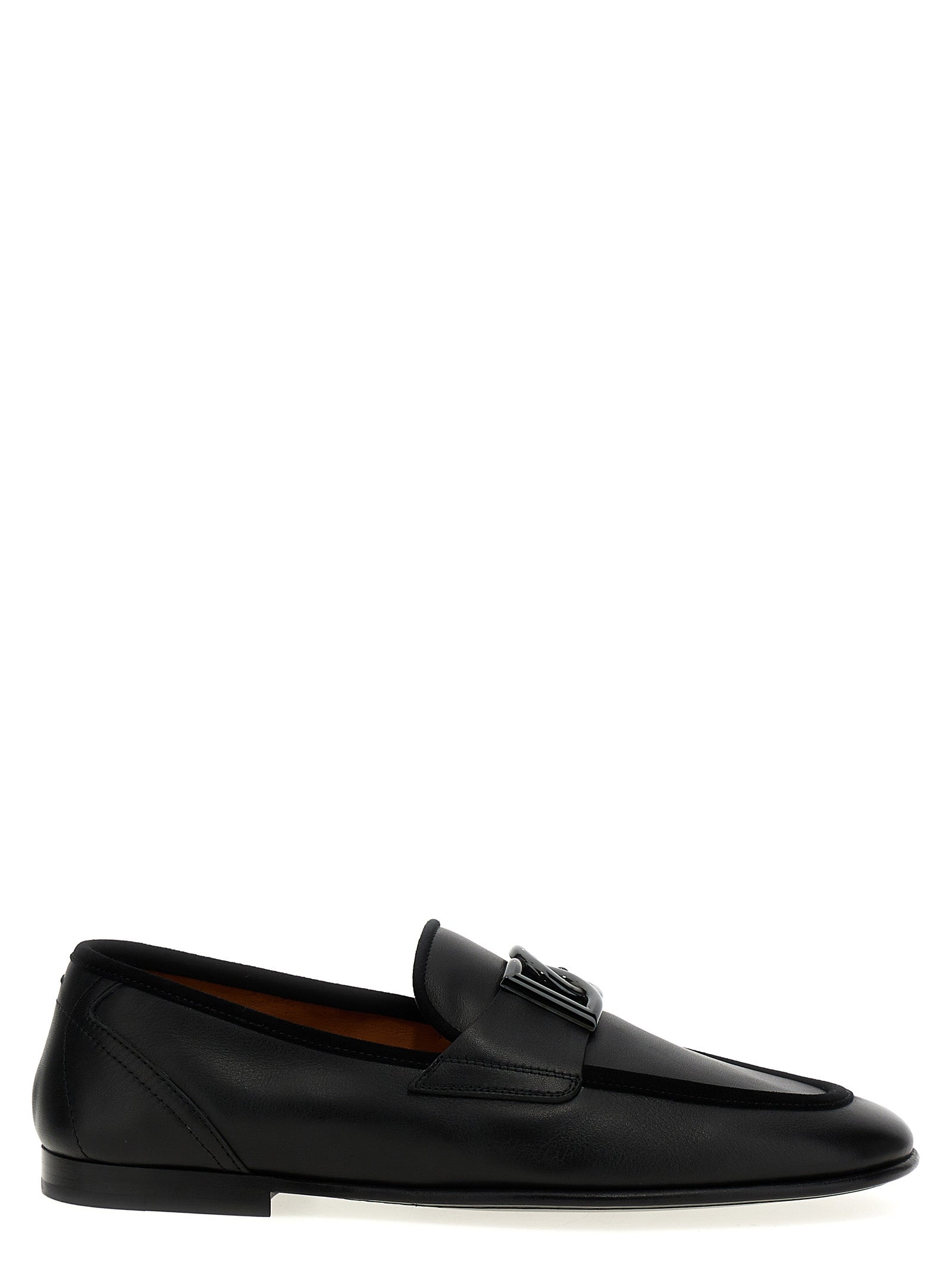 Dolce & Gabbana Black Calfskin Loafers