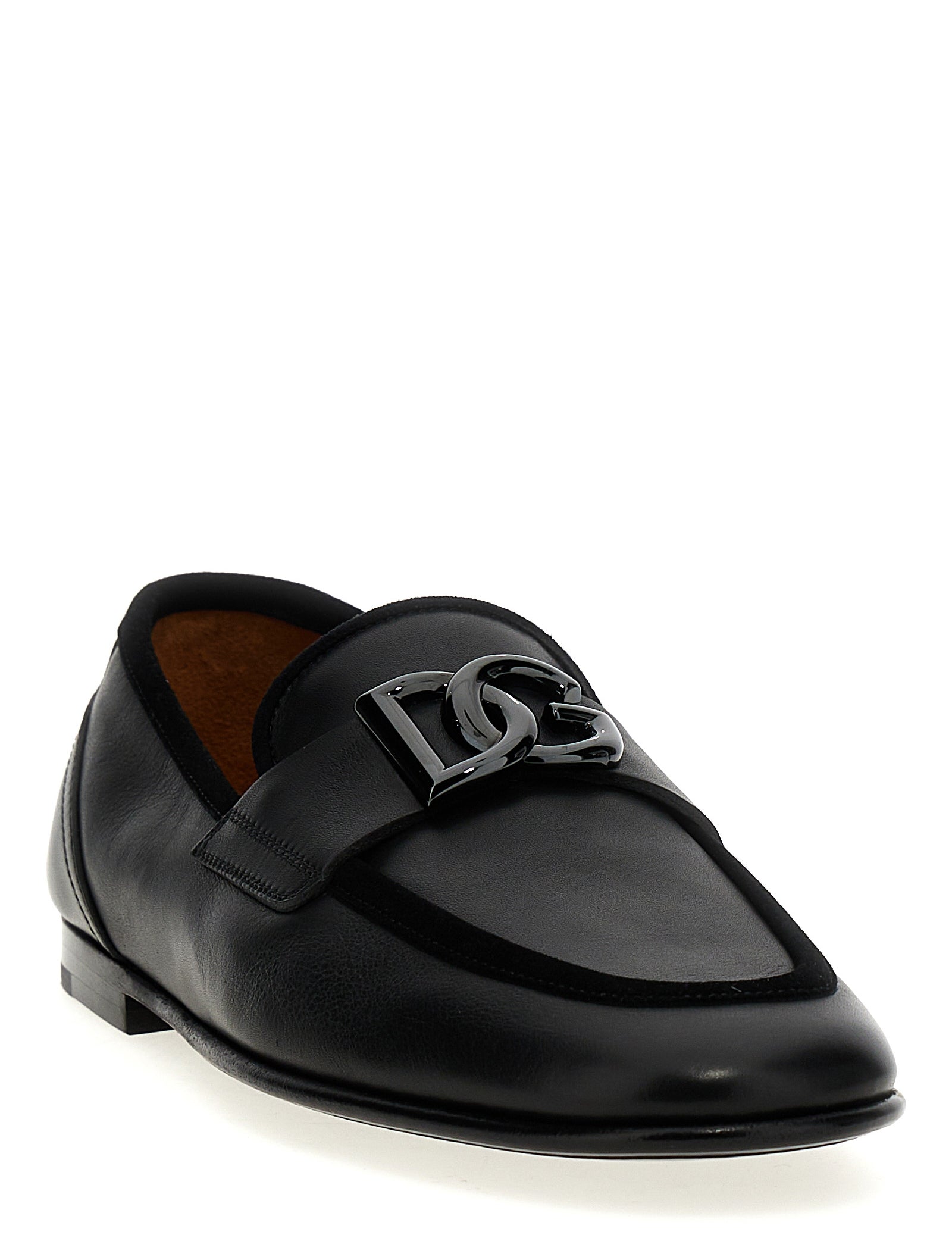 Dolce & Gabbana Black Calfskin Loafers