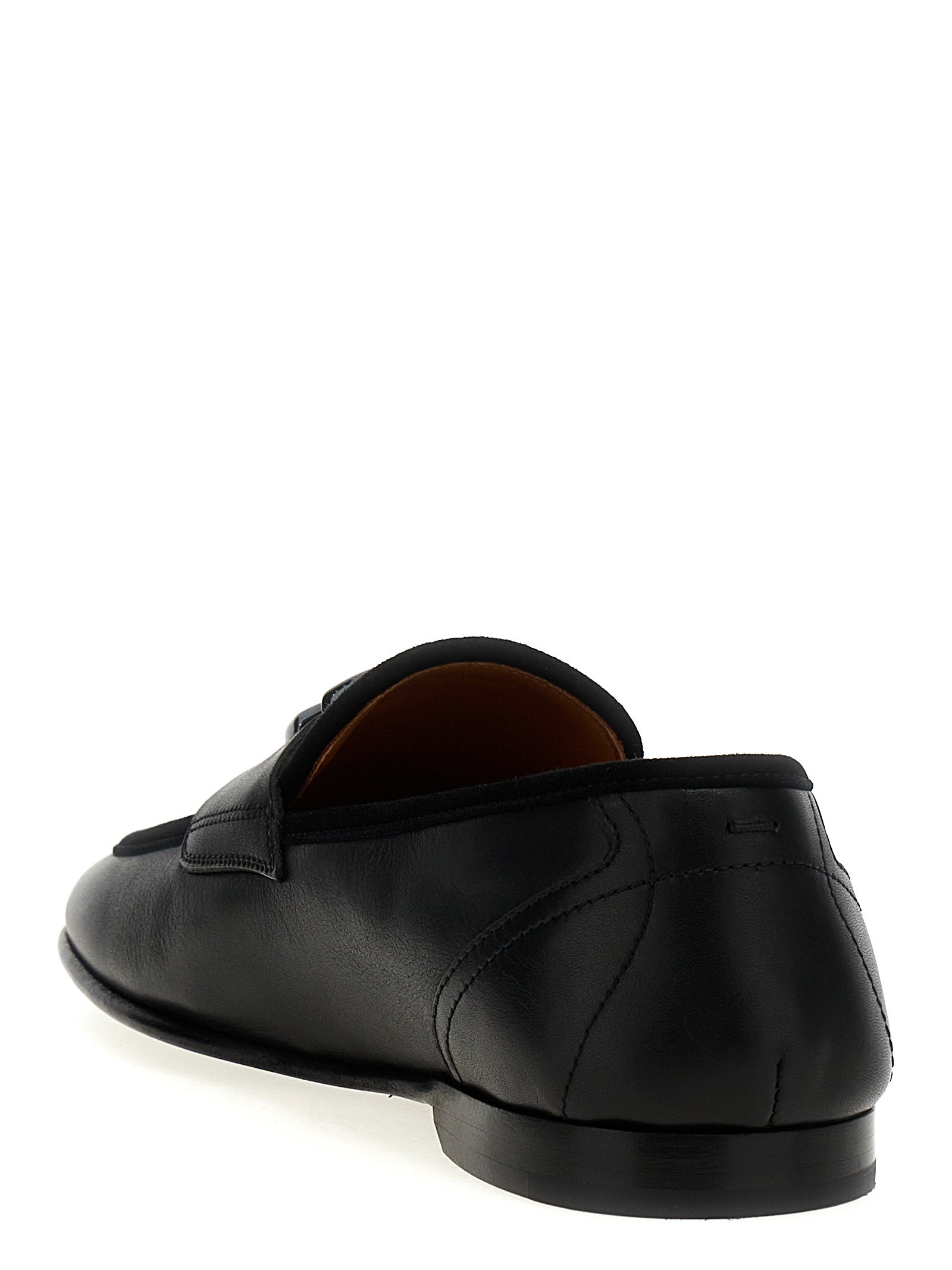 Dolce & Gabbana Black Calfskin Loafers