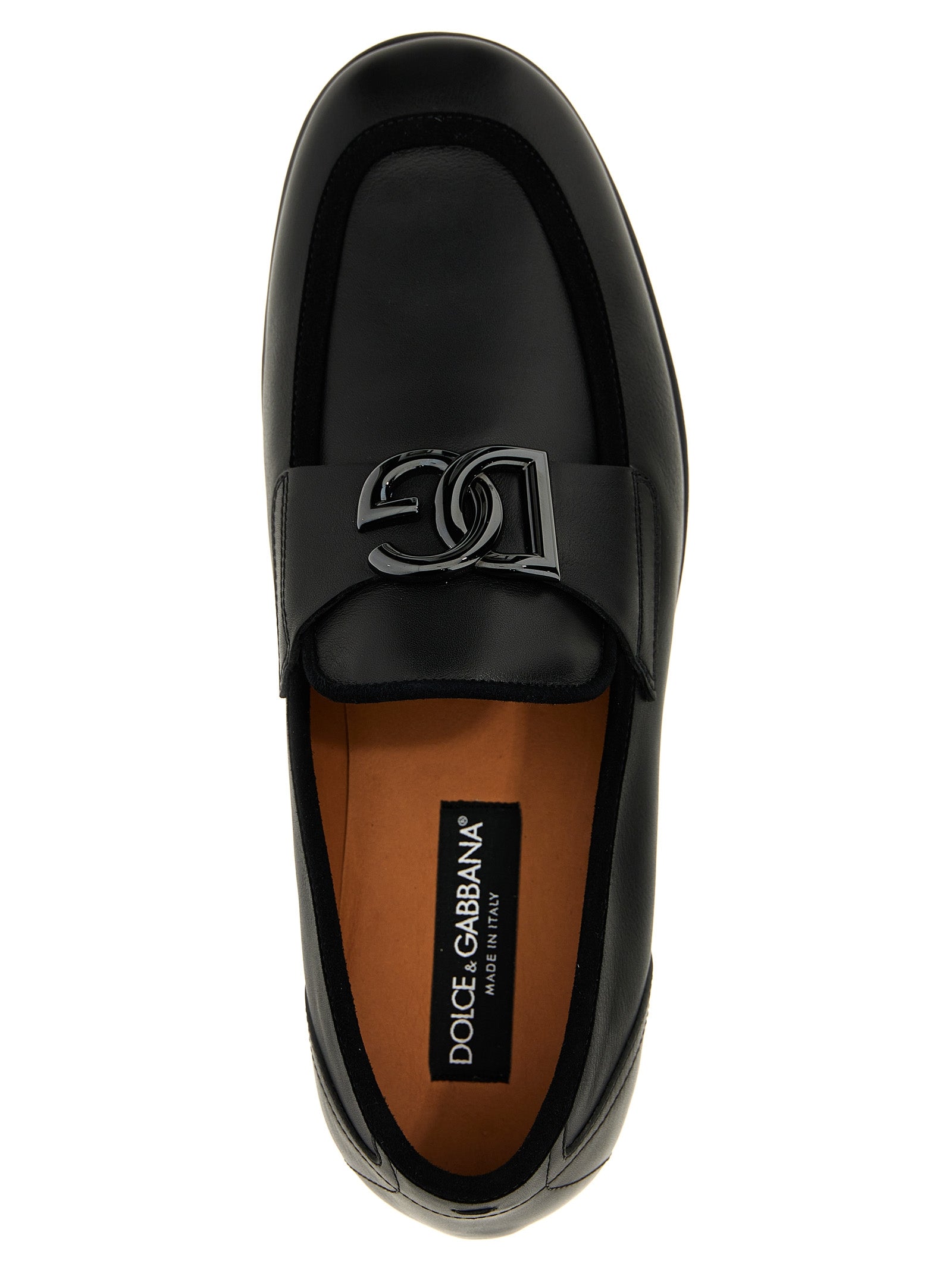 Dolce & Gabbana Black Calfskin Loafers