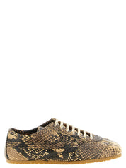 Dries Van Noten Beige Calfskin Sneakers