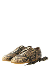 Dries Van Noten Beige Calfskin Sneakers