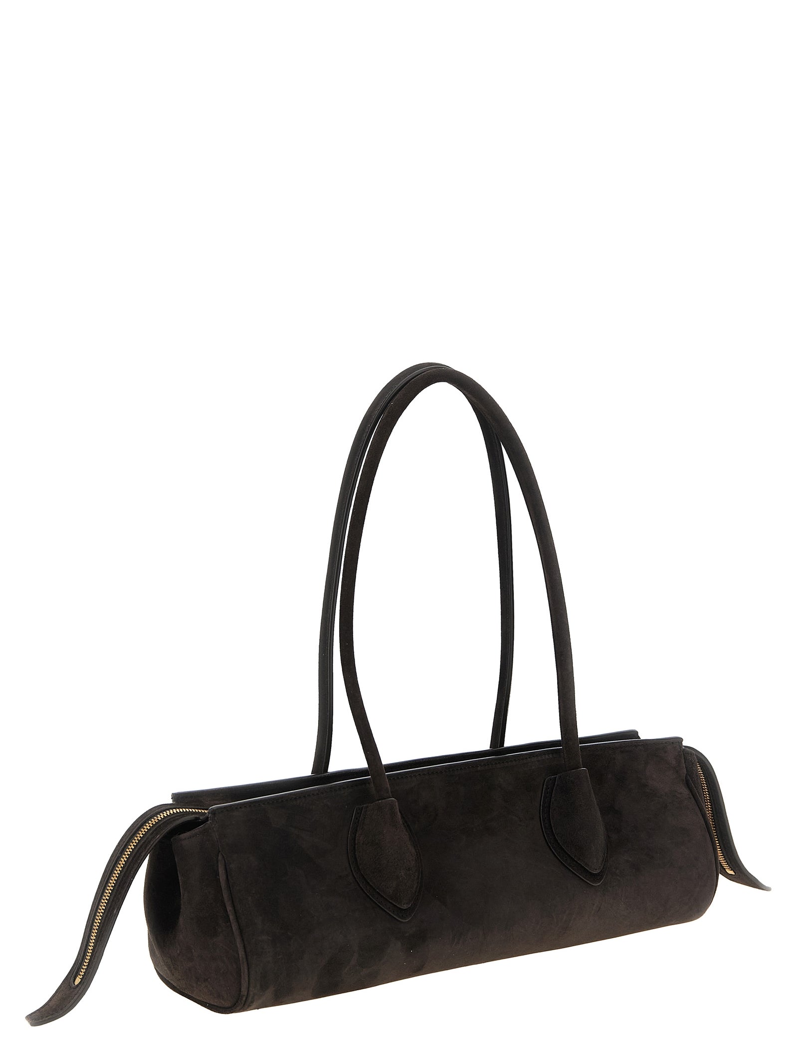 Khaite Brown Calfskin Shoulder Bag
