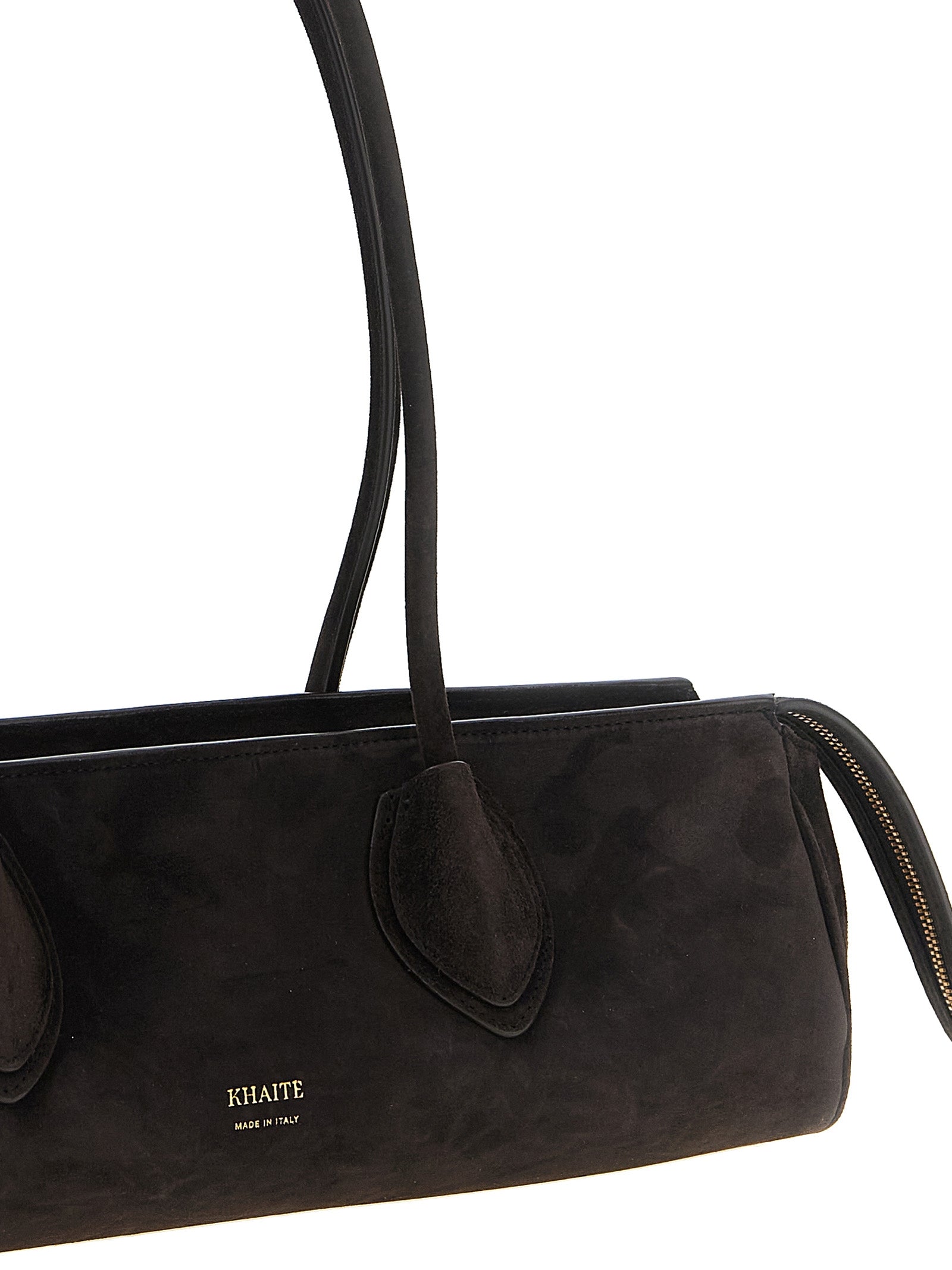 Khaite Brown Calfskin Shoulder Bag