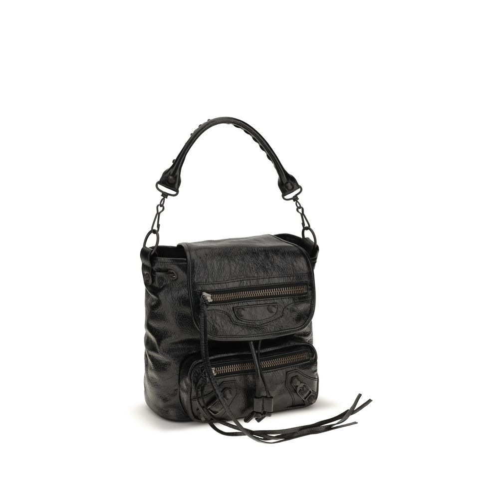 Balenciaga Black Lambskin Backpack