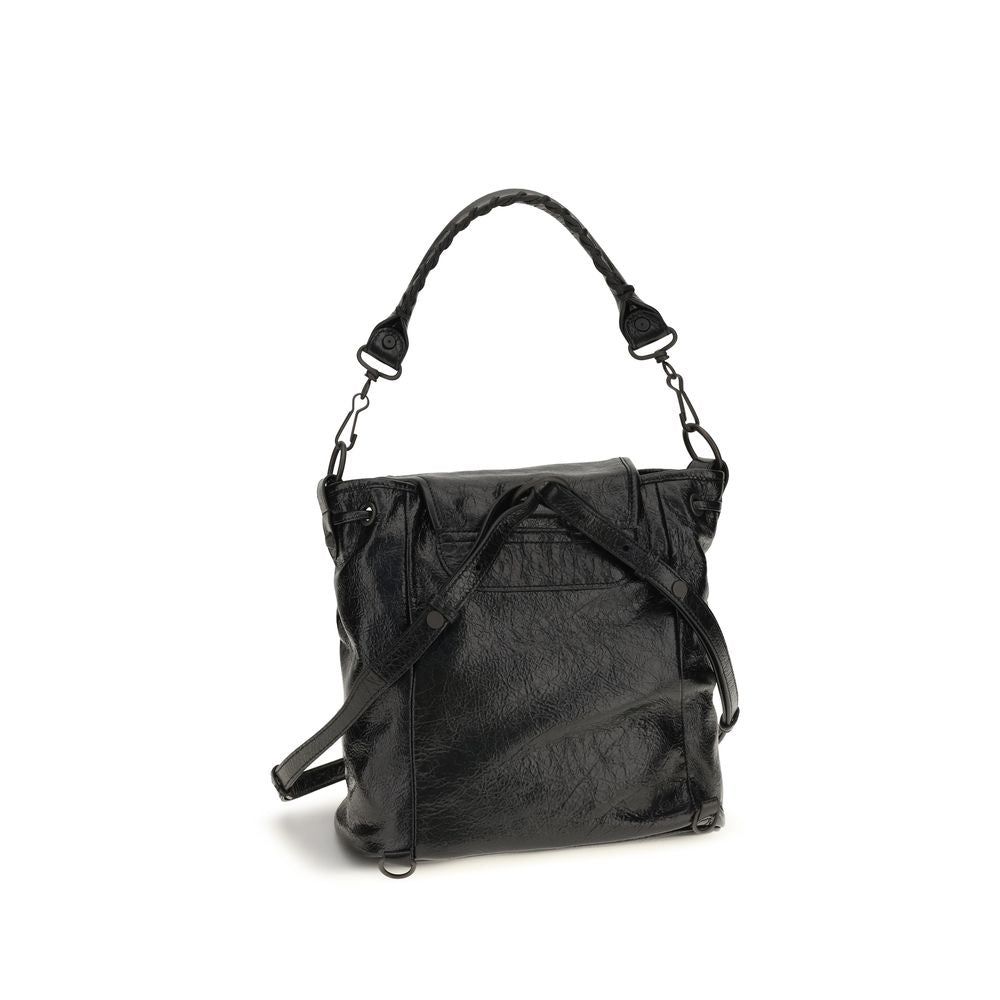 Balenciaga Black Lambskin Backpack
