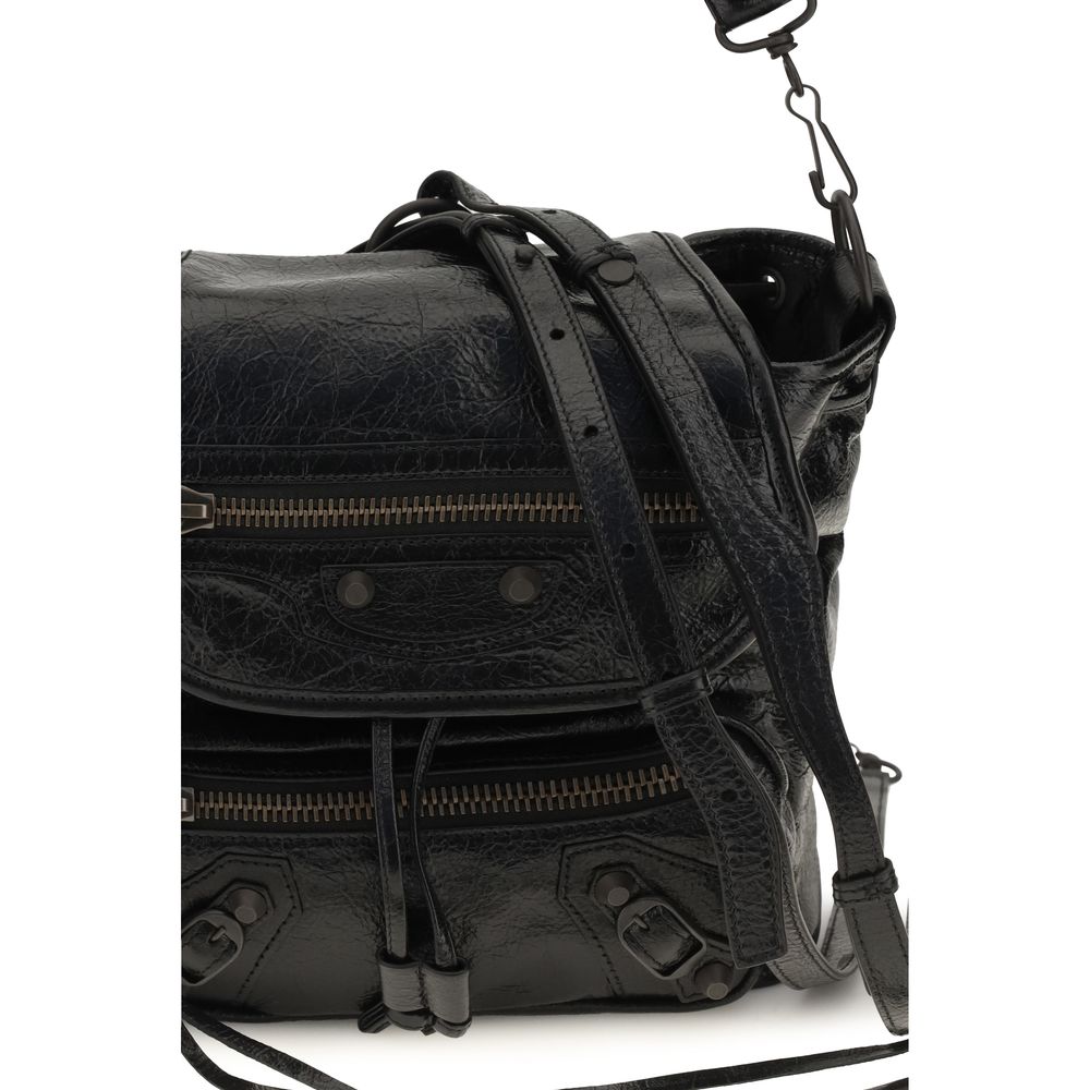 Balenciaga Black Lambskin Backpack