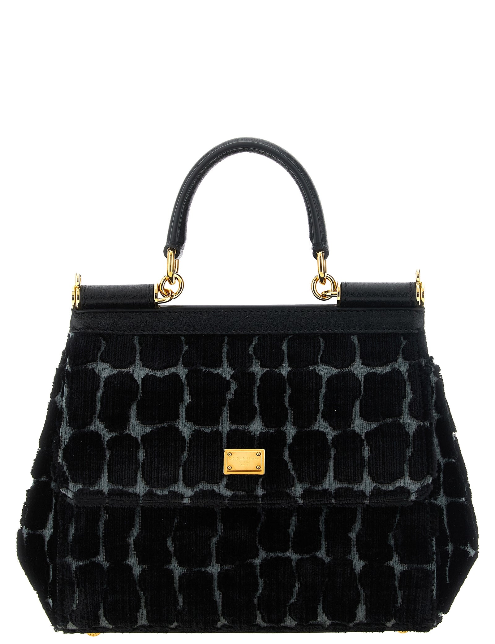 Dolce & Gabbana Black Cotton Handbag