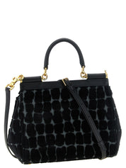 Dolce & Gabbana Black Cotton Handbag