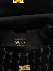 Dolce & Gabbana Black Cotton Handbag