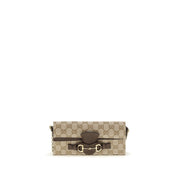 Gucci Beige Fabric Chain Wallet