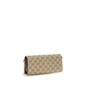 Gucci Beige Fabric Chain Wallet