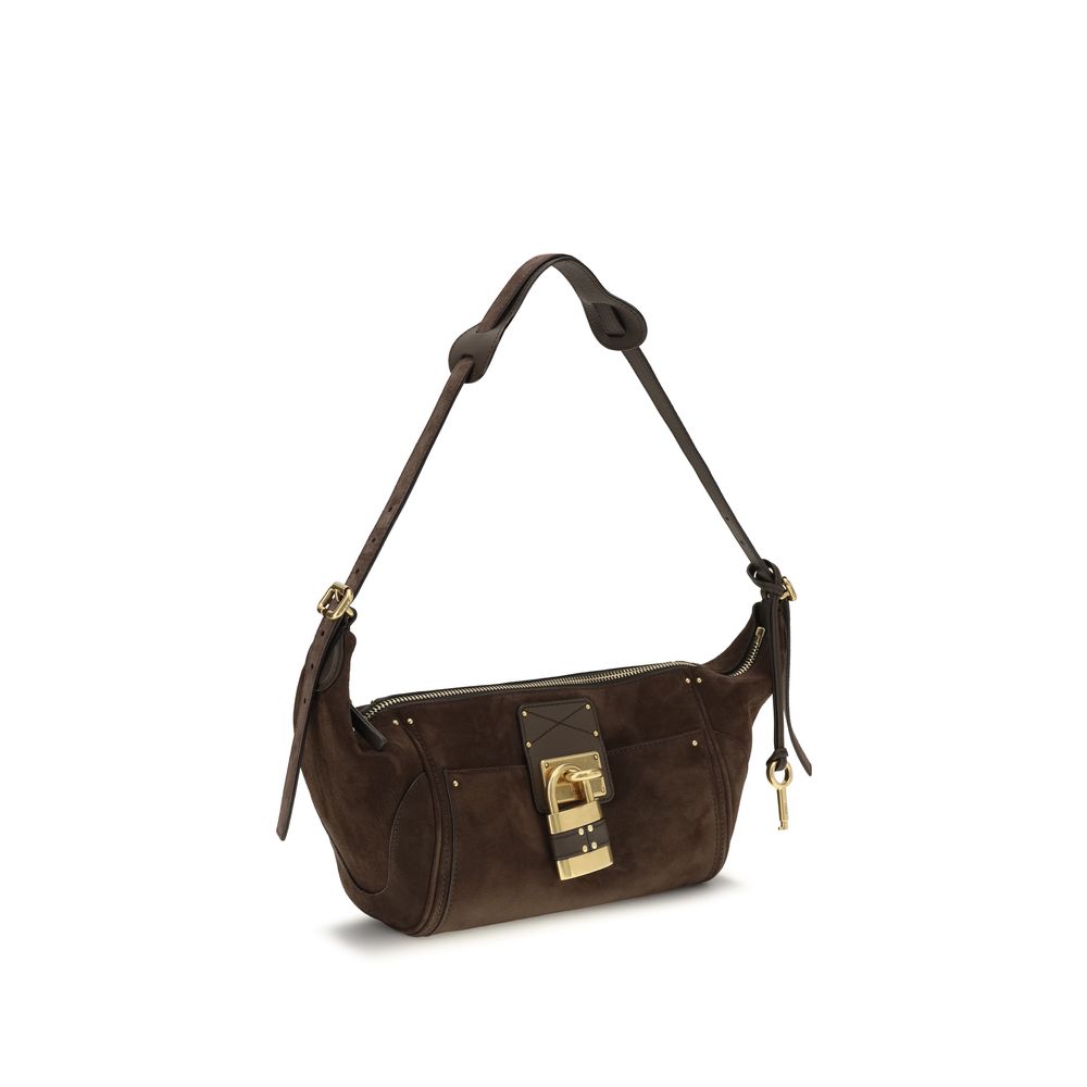 Chloé Brown Calf Leather Shoulder Bag