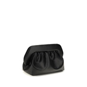 THEMOIRè Black Recycled Leather Clutch Bag