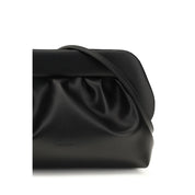 THEMOIRè Black Recycled Leather Clutch Bag