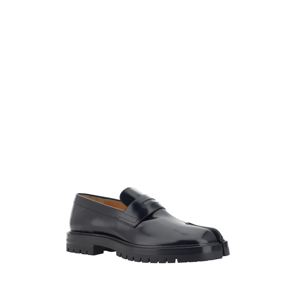 Maison Margiela Black Calf Leather Loafers