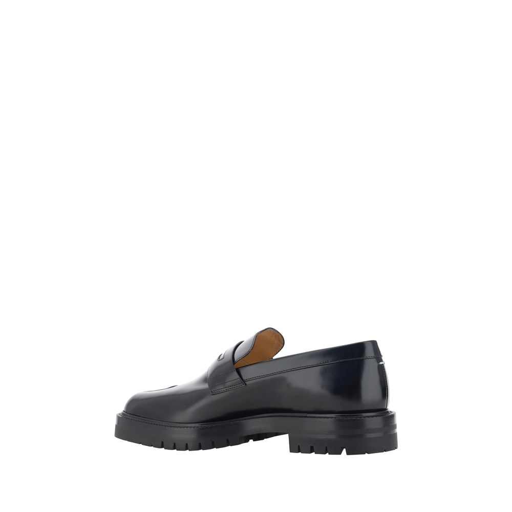 Maison Margiela Black Calf Leather Loafers