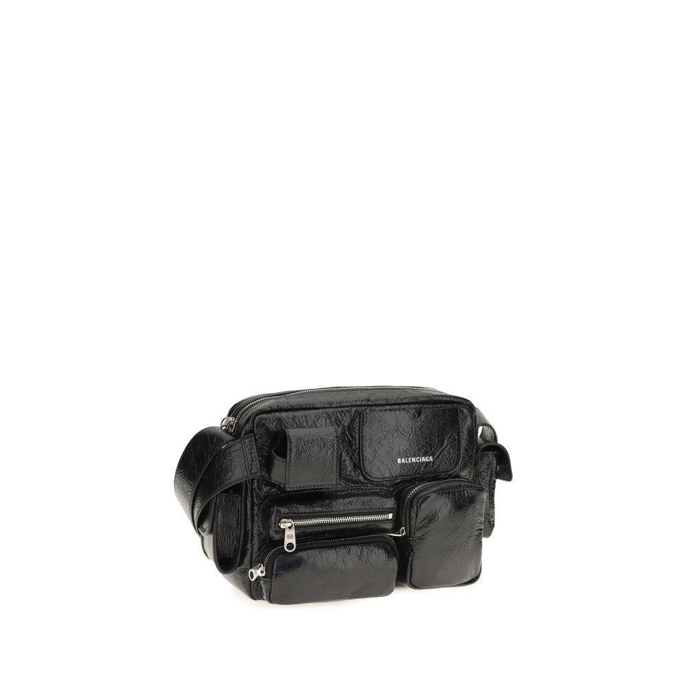 Balenciaga Black Leather Shoulder Bag