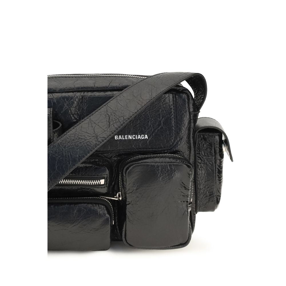 Balenciaga Black Leather Shoulder Bag