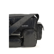Balenciaga Black Leather Shoulder Bag