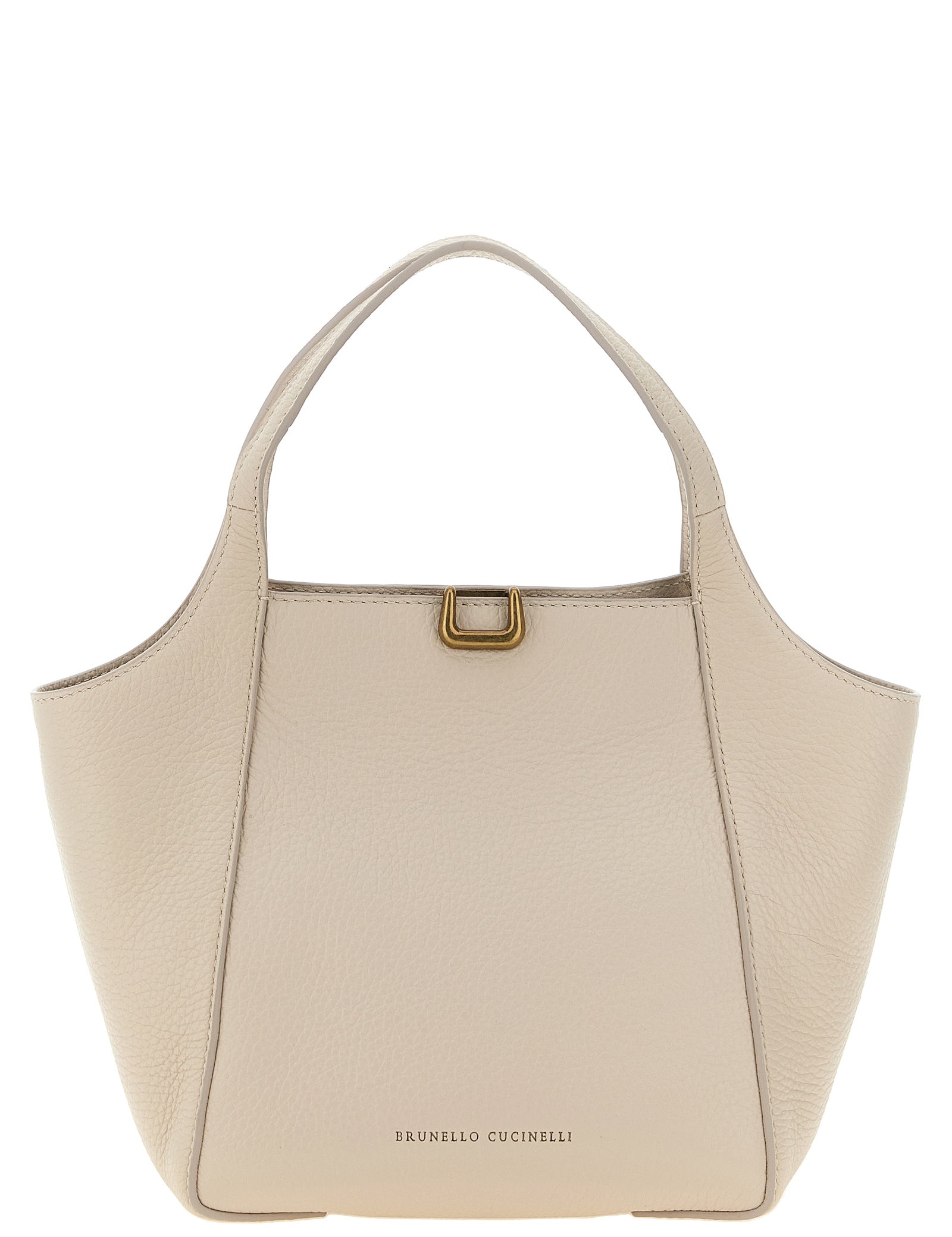 Brunello Cucinelli Light Beige Nubuck Leather Handbag
