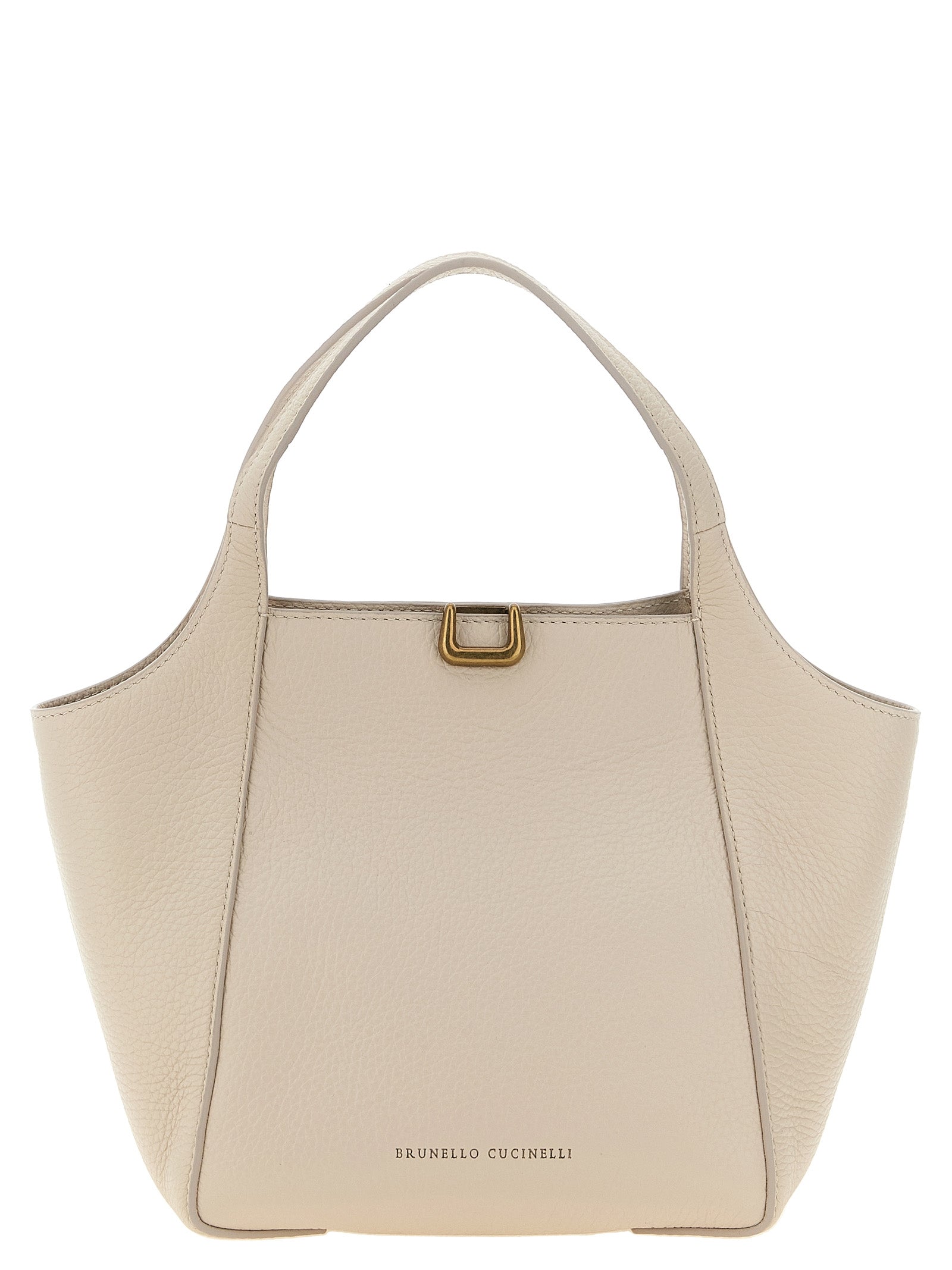 Brunello Cucinelli Light Beige Nubuck Leather Handbag
