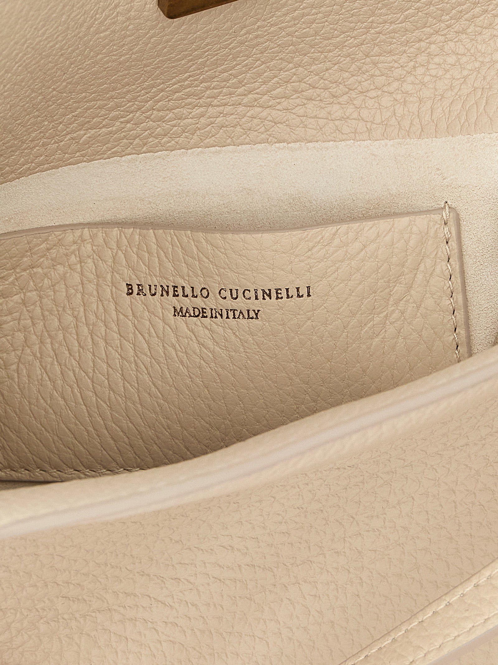 Brunello Cucinelli Light Beige Nubuck Leather Handbag